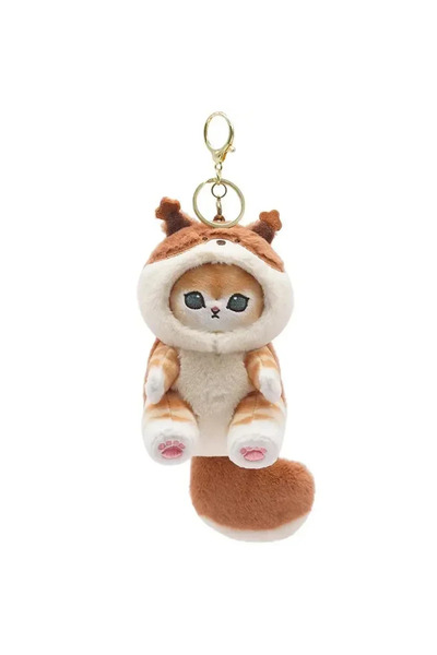 Choice white yellow Cute dress-up raccoon mini plush dolls, shark cat plush t...