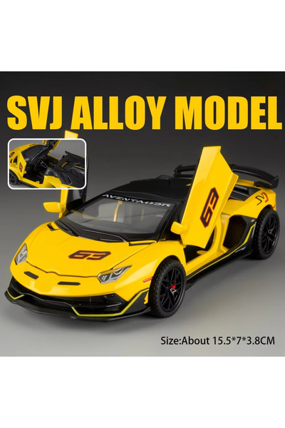Choice1 SVJ63 Yellow 1:32 Lambor SVJ63 LP770 Miniature Model Alloy Diecast Ca...