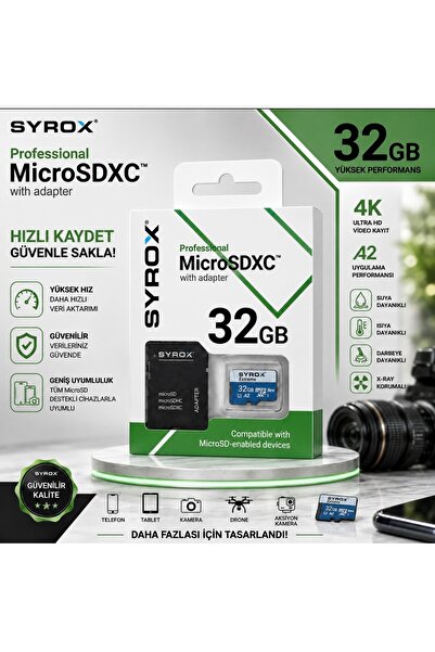 Syrox 32 GB MİCRO SD (HAFIZA KARTI)