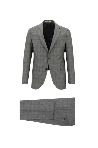 Kiğılı Slim Fit Slim Fit Plaid Suit