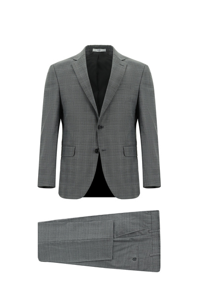 Kiğılı 7 Drop Slim Fit Slim Fit Plaid Suit