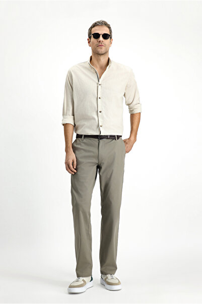 Kiğılı Slim Fit Slim Fit Elastic Waist Lycra Canvas / Chino Trousers