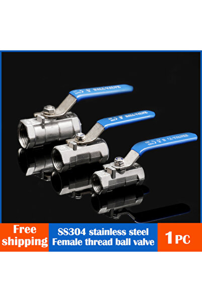 Choice 1/4" Plumbing Connection Ball Valve Switch Female Threaded Stainless S...