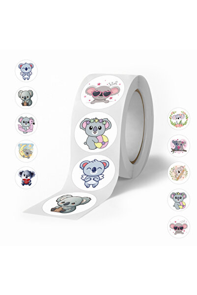 Choice 1ROLL 500Pcs/roll Cute Koala Graffiti Sticker DIY Phone Luggage Water ...