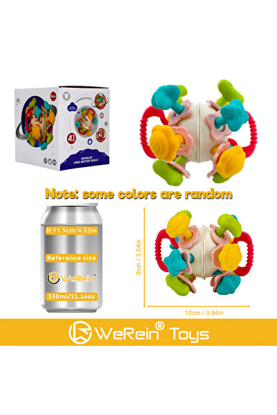 Choice Multicolor PLANET THEME GRABBLE MANHATTAN BALL TEETHING COMFORT FOR BABY