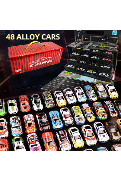 Choice 48pcs in a gift box Gift Box Version: 48-Piece Alloy Car Set, Children...