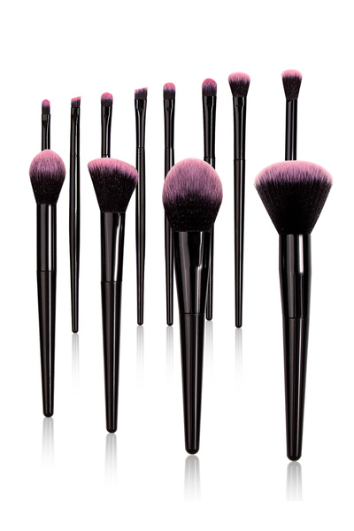 Choice5 12pcs 19PCS Set of 12 Makeup Brush Sets +3Pcs Triangular Powder Puff ...