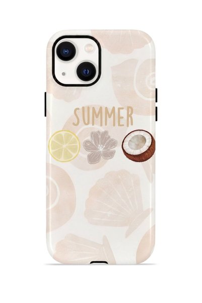PiyasaSepeti iPhone 15 Plus Vorian Double Layer Case Coconut Summer Notes
