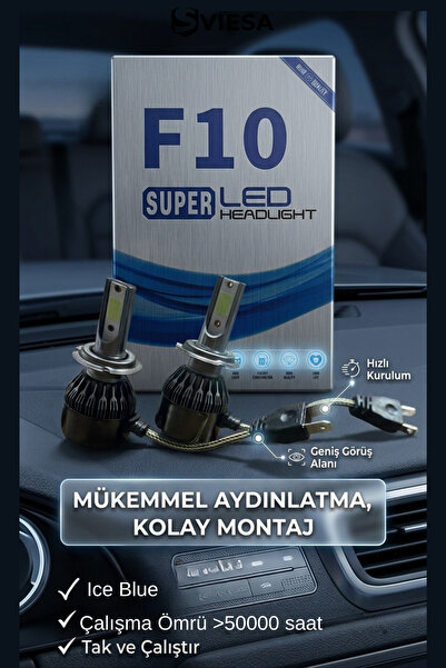 Sviesa H7 Ice Blue Led (BUZ MAVİSİ) Xenon Şimşek Etkili Far Ampül