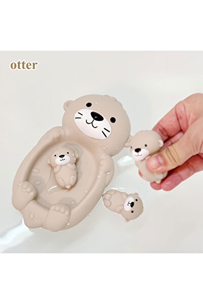 Choice otter Baby Bath Toys Floating Animal Otter Hippo Seal Kid Bathroom Sho...