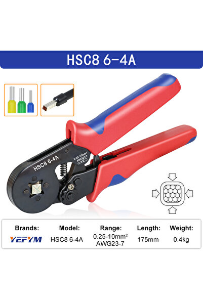 Choice1 HSC8 6-4A Ferrule Crimping Tool HSC8 6-4/6-6 Electrical Crimper Plier...