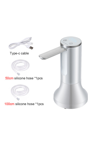 Choice White and Base Electric Water Gallon Bottle Pump Foldable Automatic Wa...