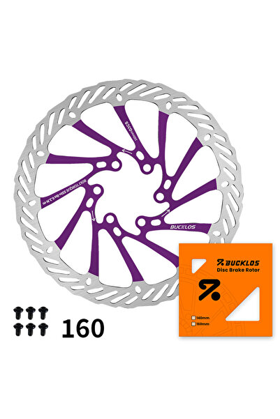 Choice4 BUCKLOS Purple-160MM BUCKLOS G3 Bicycle Rotor 160mm 180mm 203mm Bike ...