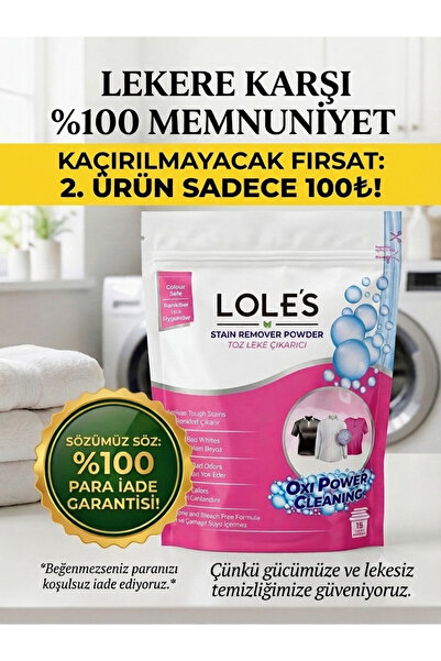 Lole's LOLES Toz Leke Çıkarıcı – Bebekler ve Hassas Çamaşırlar İçin Güvenli T...