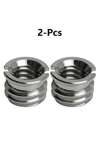 Choice 2-Pcs 1/4"-20 Female to 3/8"-16 Male Tripod Thread Adapter Stainless S...