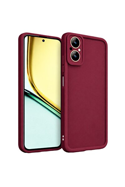 Vissona Realme C67 Ve Realma 12 lite Uyumlu Kamera Çıkıntılı Mat Silikon Tele...
