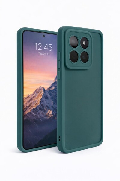 Vissona mi 14T PRO Uyumlu Kamera Çıkıntılı Mat Silikon Telefon Kılıfı