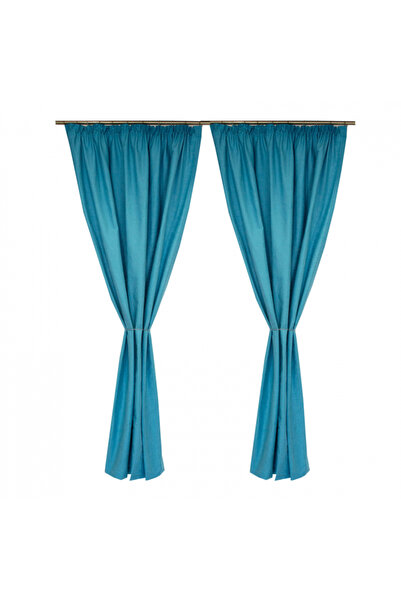 Velaria Σετ κουρτινών τιρκουάζ, 2 τεμάχια 150x250 εκ.