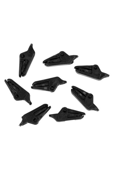 Zâna Casei Set de cleme din plastic negru pentru fixarea plasei de umbrire 3c...