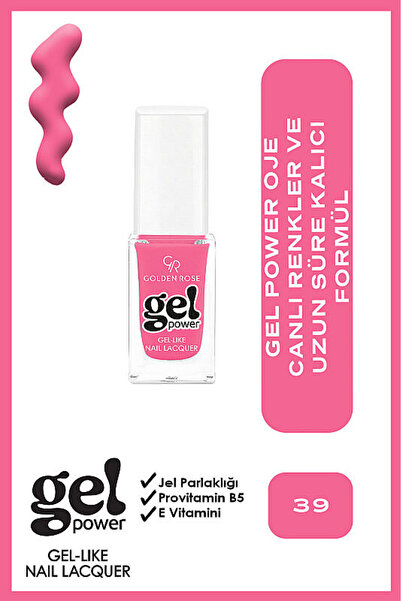 Golden Rose Gel Power Nail Lacquer-39-Jel Oje