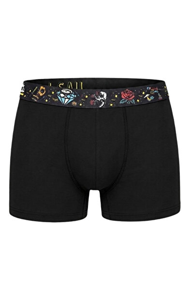 Saint Sail Ανδρικά ελαστικά μποξεράκια με σχέδιο της σειράς Skull & Diamond
