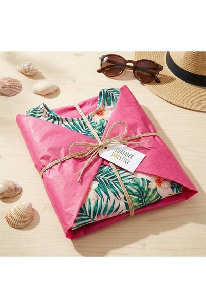 koliciabla Fuchsia Pelur Paper (32X45 cm) - 100 Pieces Practical and Eye-Catching (20 Gr)