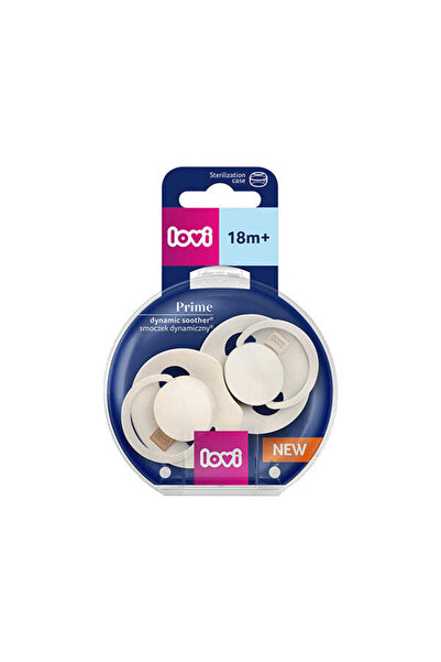 LOVI Suzeta silicon Dynamic PRIME Coconut/Ivory, 18+M 2 buc - 34/403,