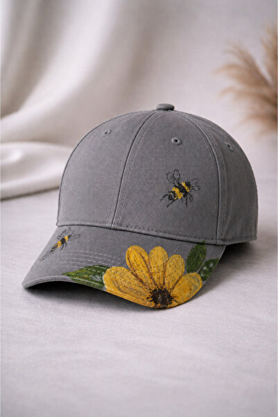 Nulivez Bee and Flower Printed Unisex Hat Casual Streetwear Design Baseball Cap