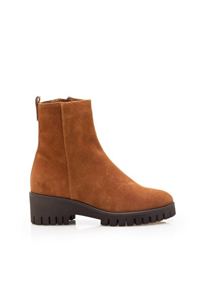 UrbanShoes Women's casual suede Leather boots Leofex - 556 Camel Velur