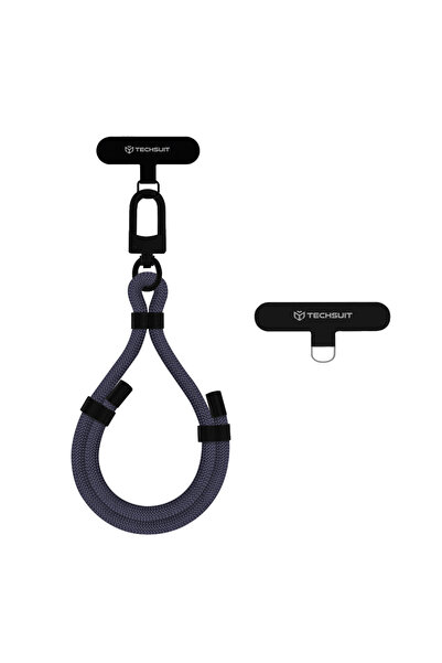 Techsuit - Rope Wrist Strap (RWS1-01) - for Phones, Carabiner, Nylon Braided,...