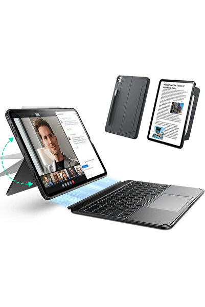 ESR - Shift Keyboard Case - iPad Pro 13 (2024)/ iPad Pro 13 (2025) - Dark Gra...