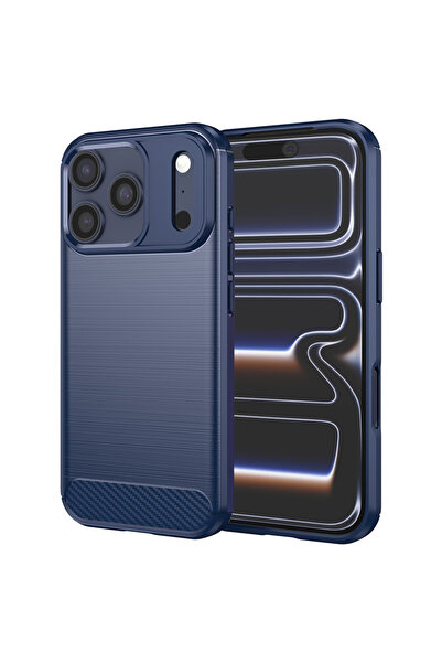 Stef's Cat Husa pentru iPhone 17 Pro, Stef's Cat, Carbon Silicone, albastru