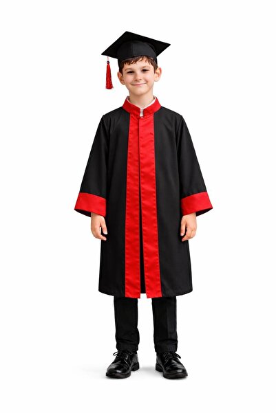 Nacar Unisex Kep Cubbe Mezuniyet Takımı Ortaokul Boy-Yıl Sonu Kep Cubbe