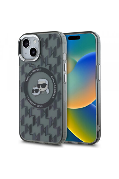 Stef's Cat Husa MagSafe pentru Apple iPhone 15 Plus, Karl Lagerfeld, IML Mono...