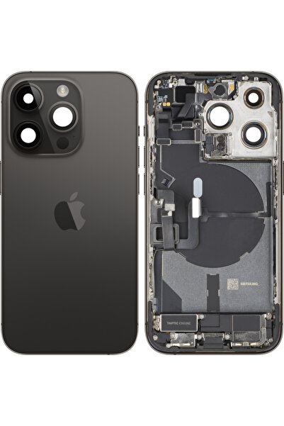 Apple Capac Baterie iPhone 14 Pro, Cu Carcasa Mijloc, Full Parts, Negru (Spac...