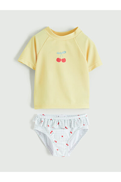 LC Waikiki Set de costume de baie imprimate pentru fetițe
