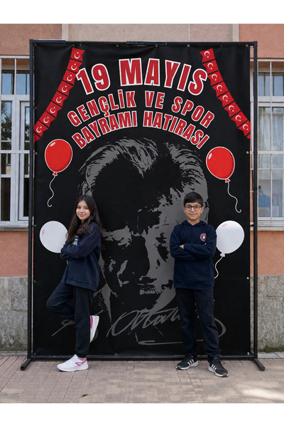 Rabadon 19 Mayıs Hatıra Fotoğraf Panosu Arka Fon 150CM x 200CM