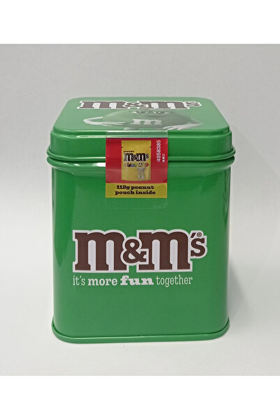 M&M's İt's More Fun Togetter Yeşil Teneke Kutu 112 gr Çikolata Kaplı Yer Fıst...