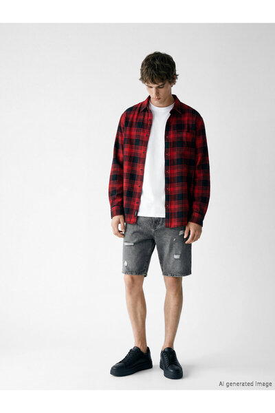 LC Waikiki Standard Fit Men's Jean Shorts