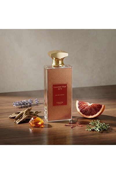 Emor London London Oud No. 3 Eau De Parfum 125ml Long Lasting Amber Floral Perfume for Women with Citrus & Saffron Notes