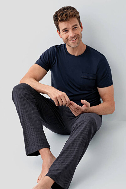 Arnetta Men's Navy Blue Pajama Set