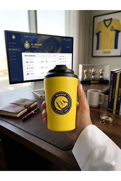 Cafeden كوب مق رياضي مع شعار النادي الشهير بتصميم يجمع بين متانة الأداء ليكون...