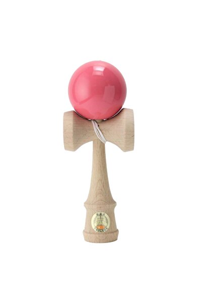 OZORA Jucarie de indemanare, din lemn, Ozora, Kendama, Roz, 18 cm