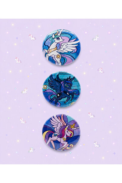 Fivy My Little Pony Prensesleri 3’lü Rozet Seti