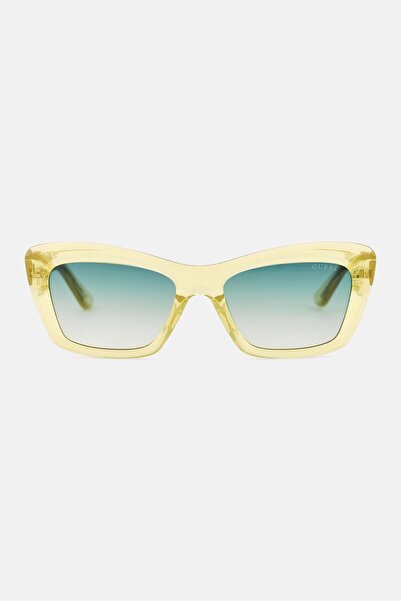 Guess Women GU00195 39P Cat Eye Sunglasses, Crystal Yellow