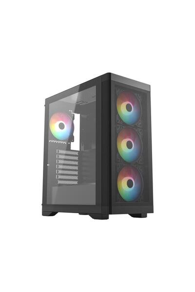Universal علبة كمبيوتر FRISBY FC-9480G بقوة 600 واط + 80 برونزية مع إضاءة RGB...