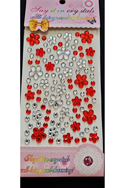 Modellino Kristal Sticker Charm Giraffe Yapışkanlı Choker Sticker Çıkartma Hı...