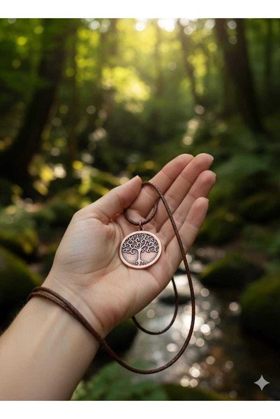 Zib Grips Velvet Copper Tree of Life Copper Necklace Handmade Boho Spiritual Gift