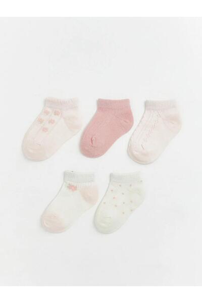 LC Waikiki Floral Baby Girl Booties Socks 5 Pack (S5)