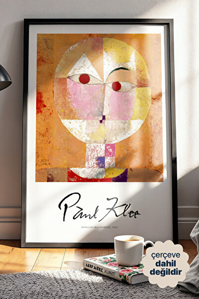 Persona Istanbul Paul Klee "Senecio (Baldgreis)" - Kübist Sanat Posteri (Çerç...